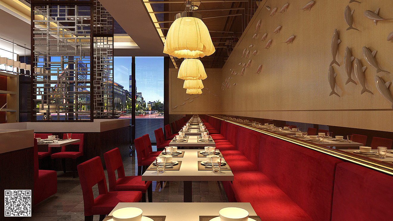 瑞魚烤魚堂店面設(shè)計